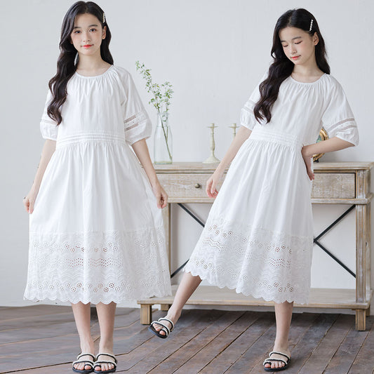 Elegant Children's Western Style Cotton Princess Children's Dress