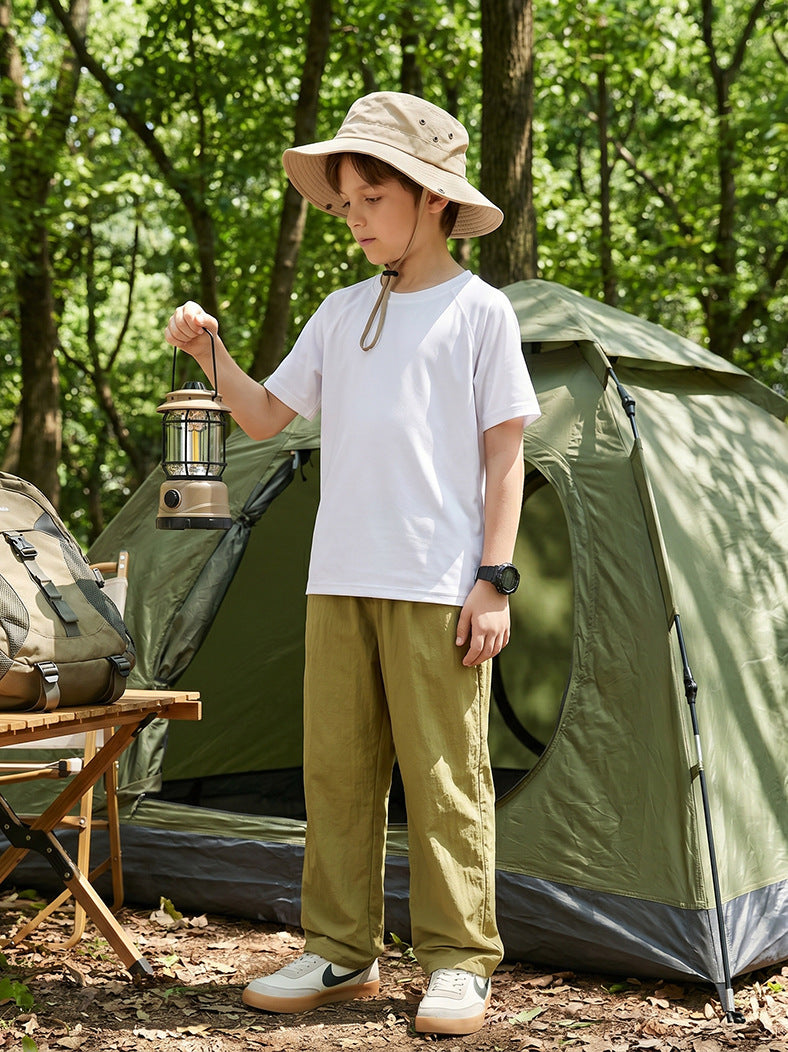 Children's Lightweight Outdoor Casual Trousers Thin Cool Straight Anti Children's Pants