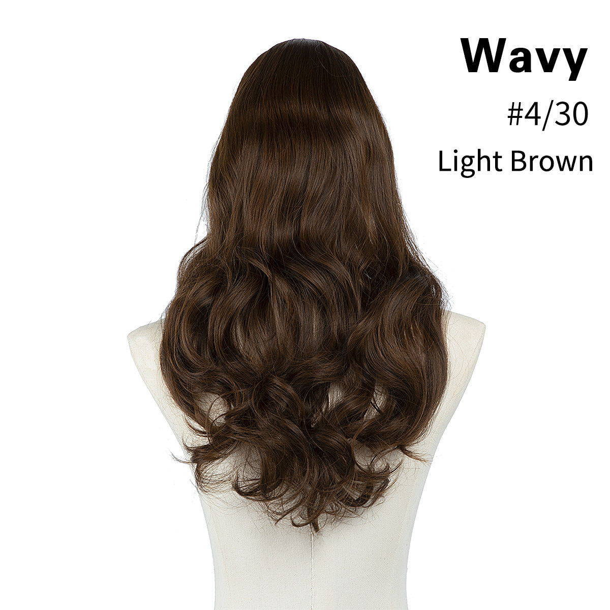 Female Long Curly Hair Big Wave Fluffy Natural U-shaped Wig
