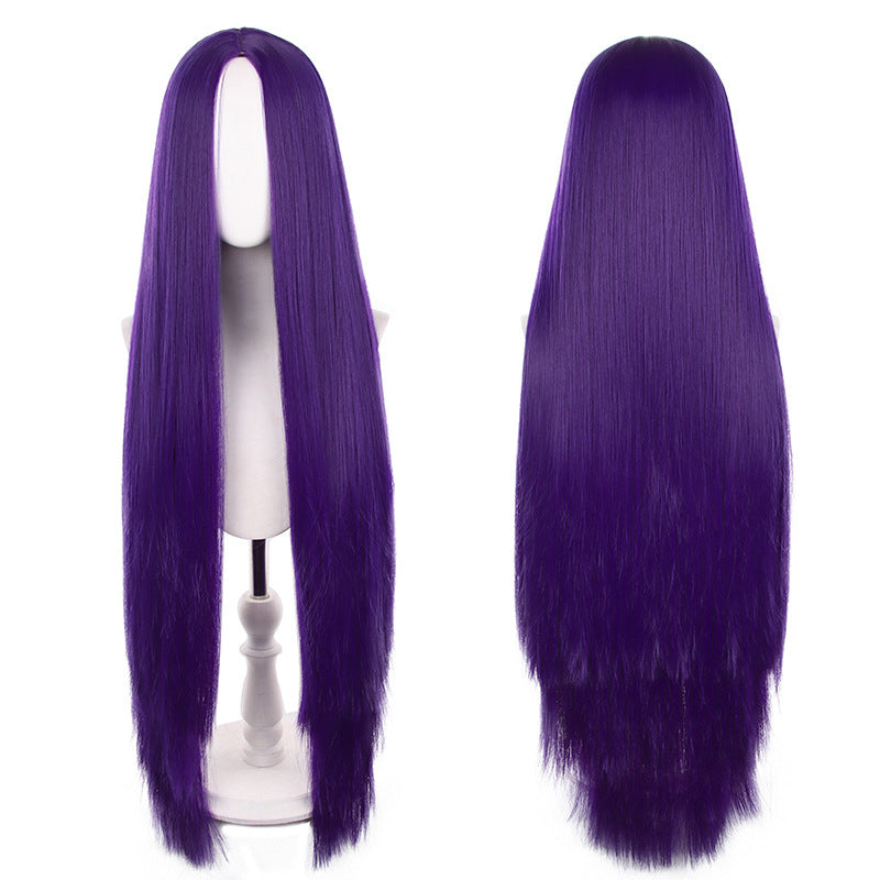 Mid-length Universal Long Straight Scalp Style Cos Wig