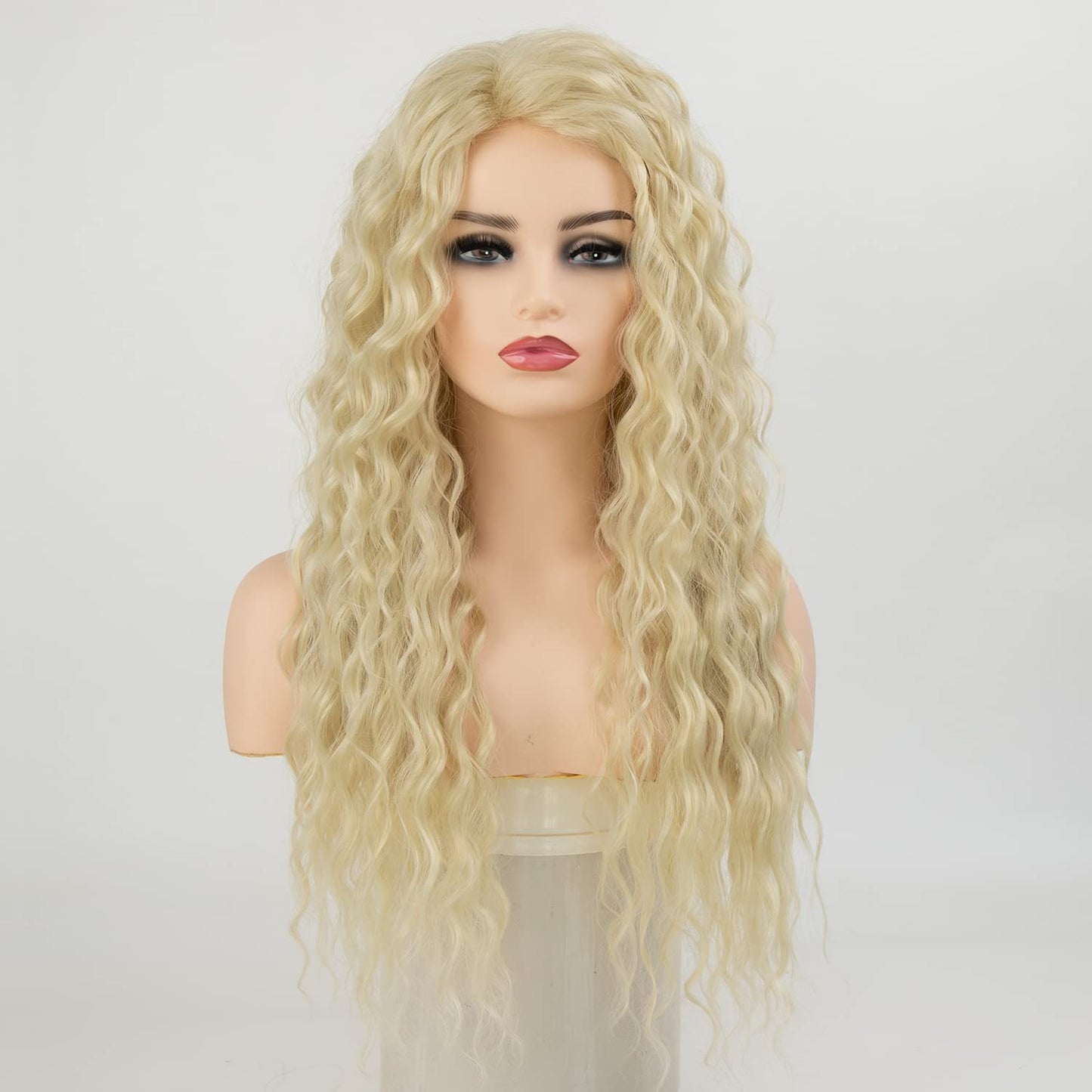 Trend Explosion Corn Stigma Chemical Fiber Overseas Warehouse Side Wig Long Curls