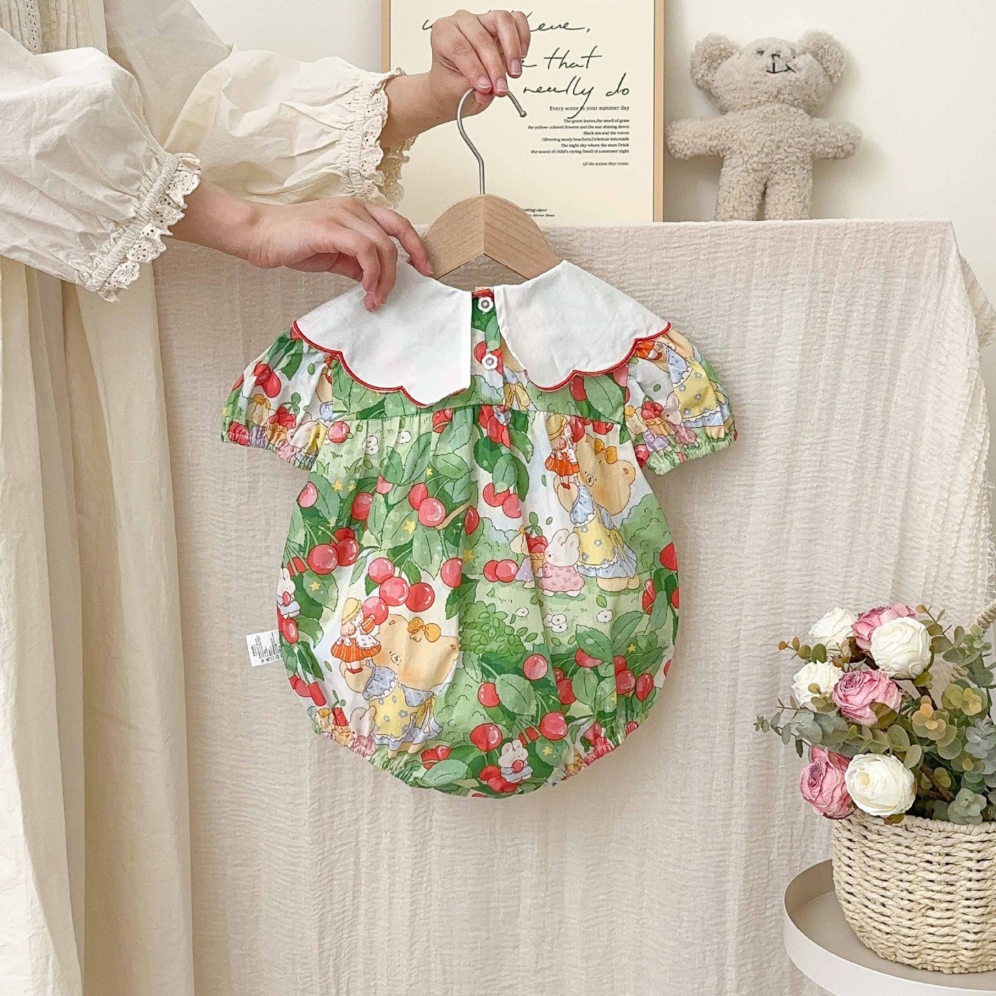 Wear Thin Born Clothes Jumpsuit Full Moon Romper Pure Jumpsuit, Climbing Suit