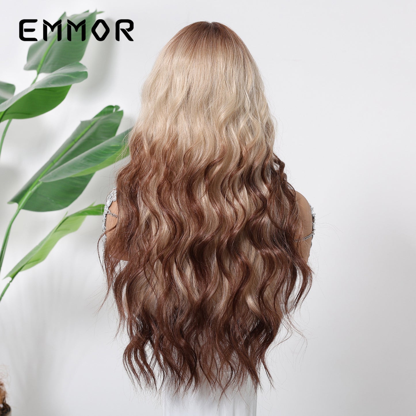 Paris Painting Dyed Fashion Air Bangs Curly Hair Wig Long Curls