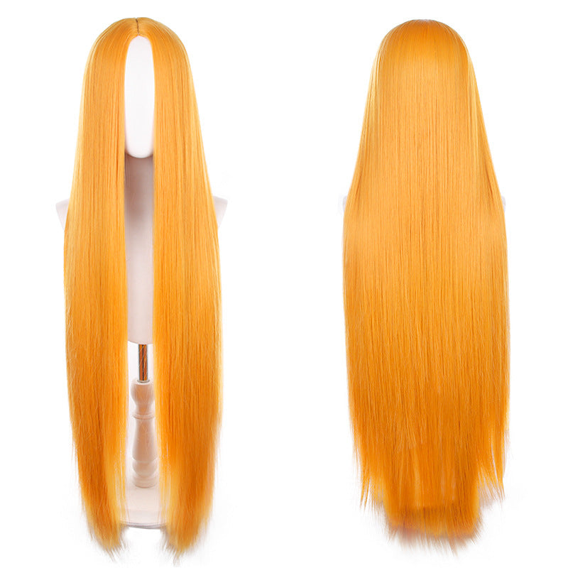 Mid-length Universal Long Straight Scalp Style Cos Wig