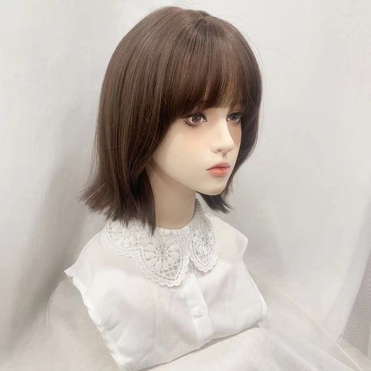 Women's Air Bangs Texture Hot Korean Style Fluffy Wig Short Curly Hair