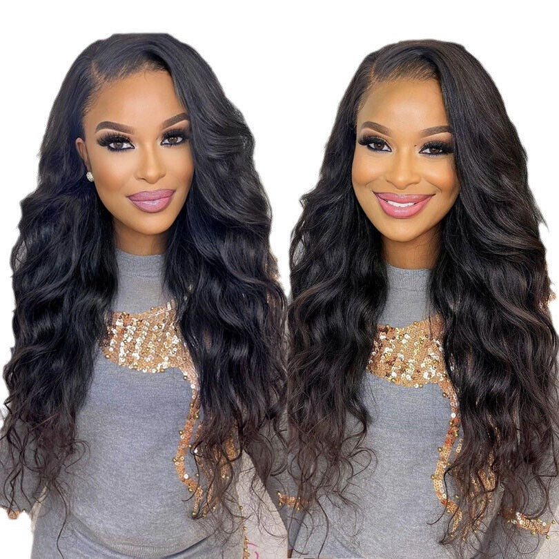 Women's Curly Hair Big Wave Front Lace Chemical Fiber Fashion Natural Wig Long Curls