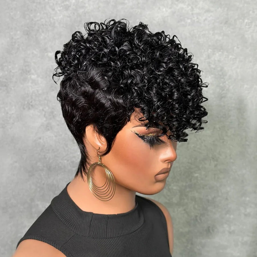 Trendy New Beautiful Cool Innovative Human Real Hair Wig