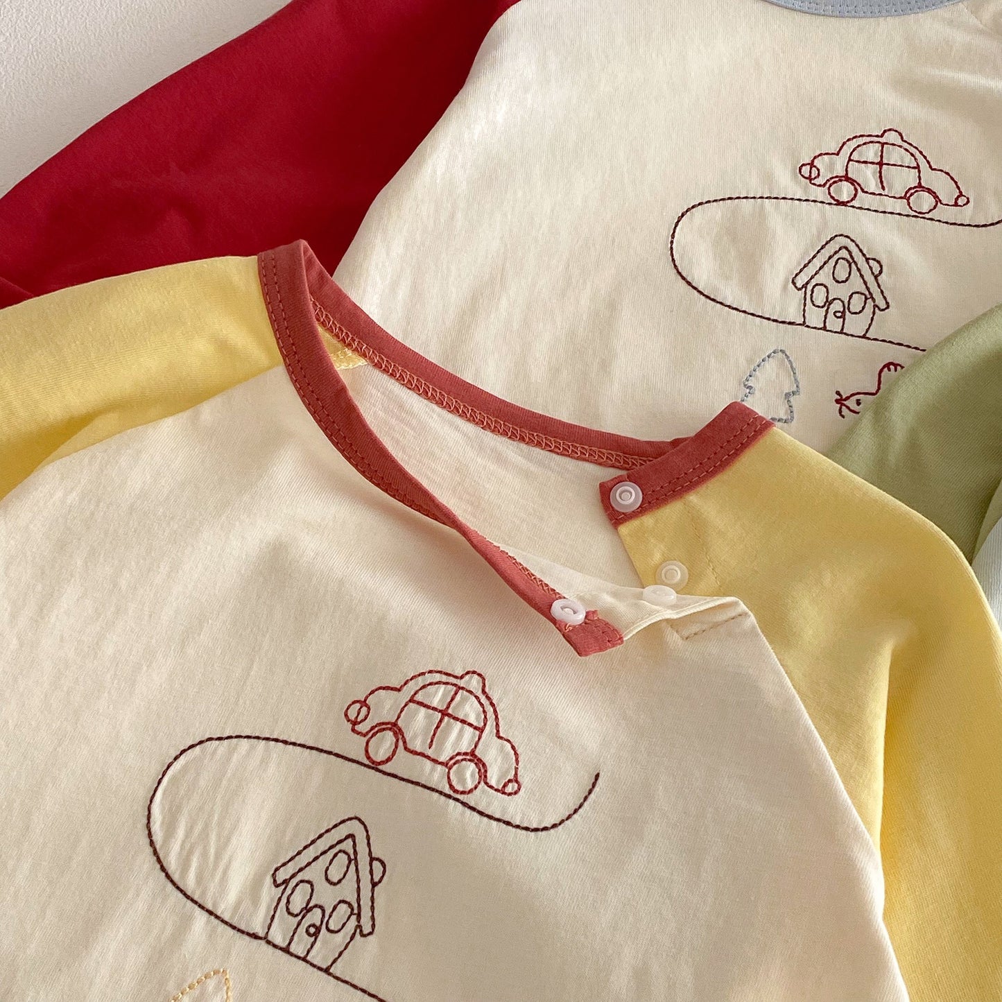 Spring Foreign Style Cartoon Printed Bottoming Shirt Children's T-shirt