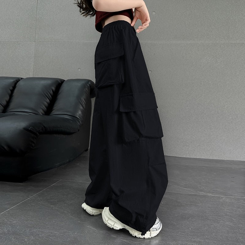 Work Clothes Casual Medium Large Loose Trendy Cool Wide Leg Children's Pants