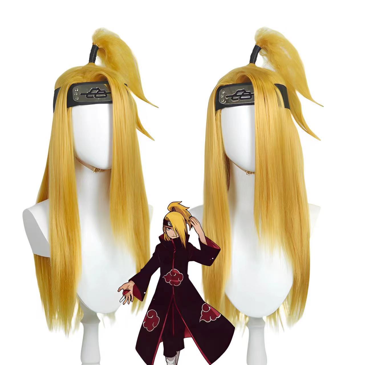 Anime Come Island Again Golden Yellow Cos Wig