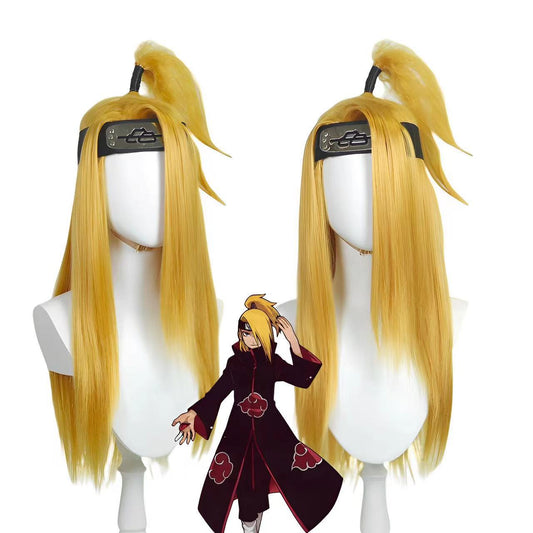 Anime Come Island Again Golden Yellow Cos Wig