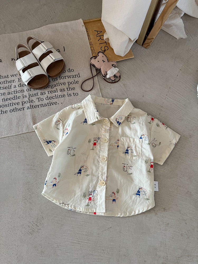 Children's Clothes For Babies Boy Short Sleeve Summer Children's Shirt