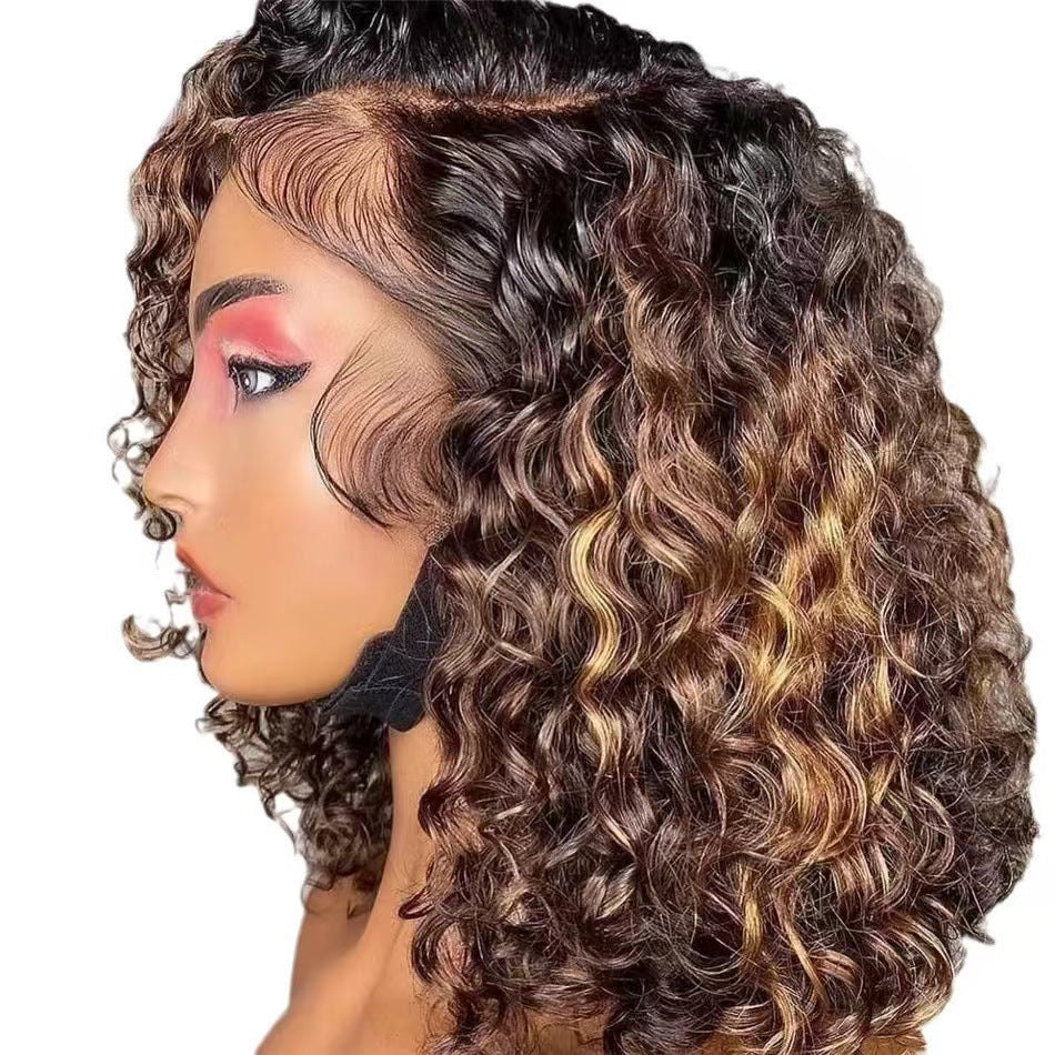 Graceful Attractive Glamorous Deep Wave Raw Wig Long Curls