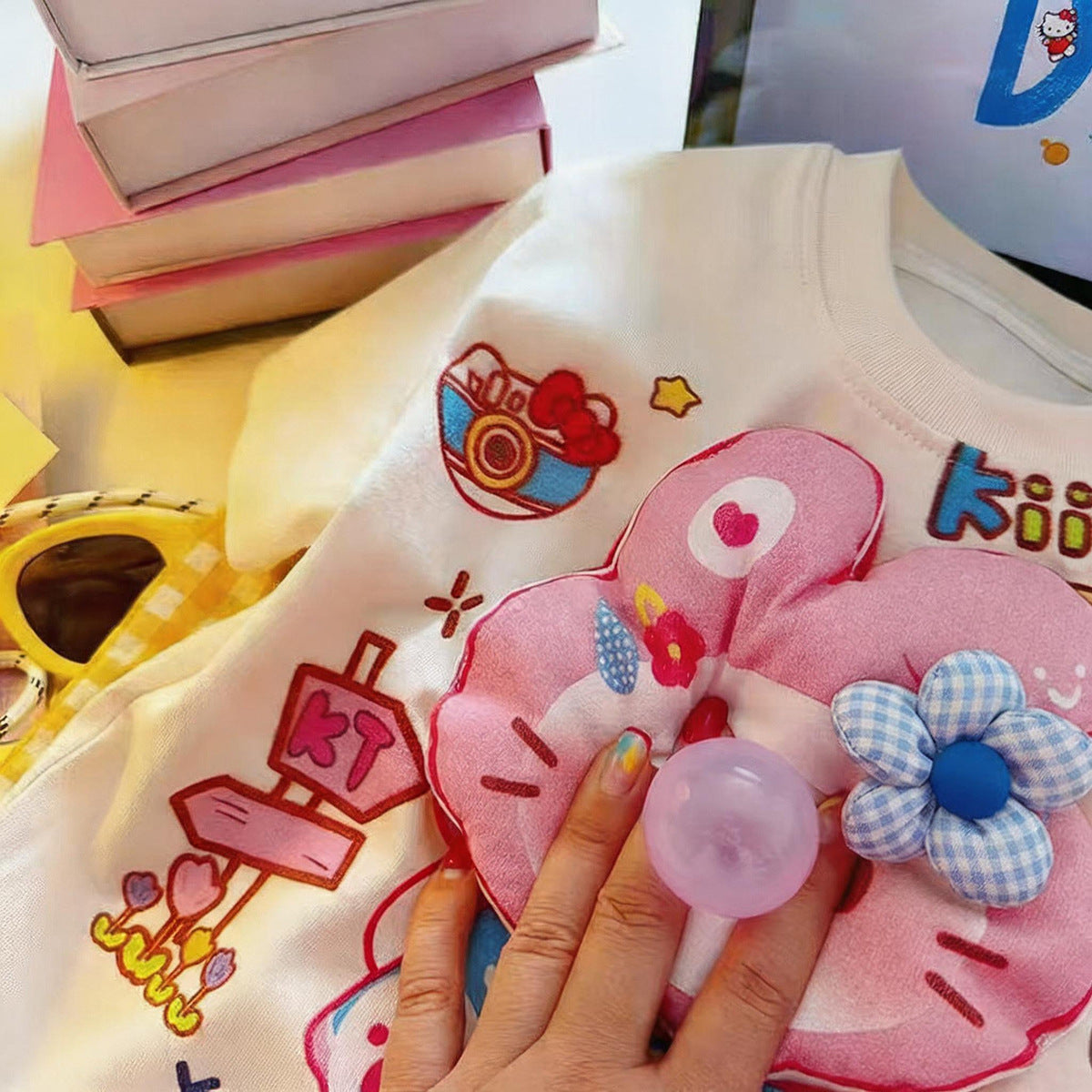 Cotton Summer Boys Short Sleeve Three-dimensional Children's T-shirt