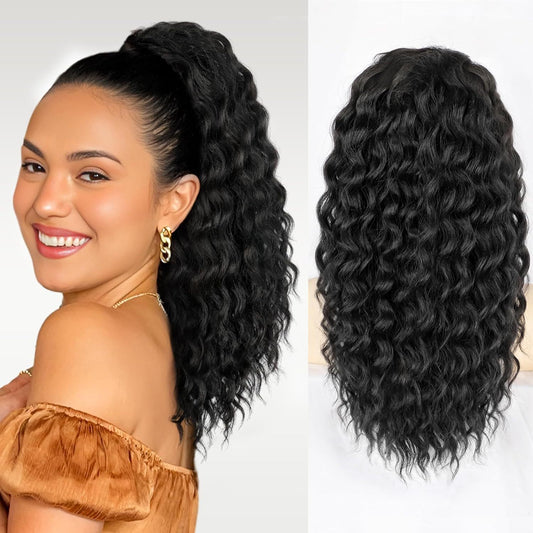 Hair Extension Small Volume Fluffy Drawstring Wig Ponytail