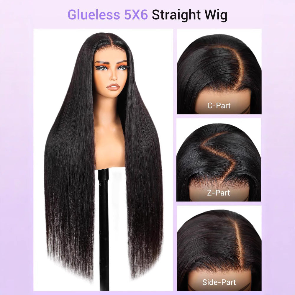 Charming New Fashion African Front Lace Long Straight Wig