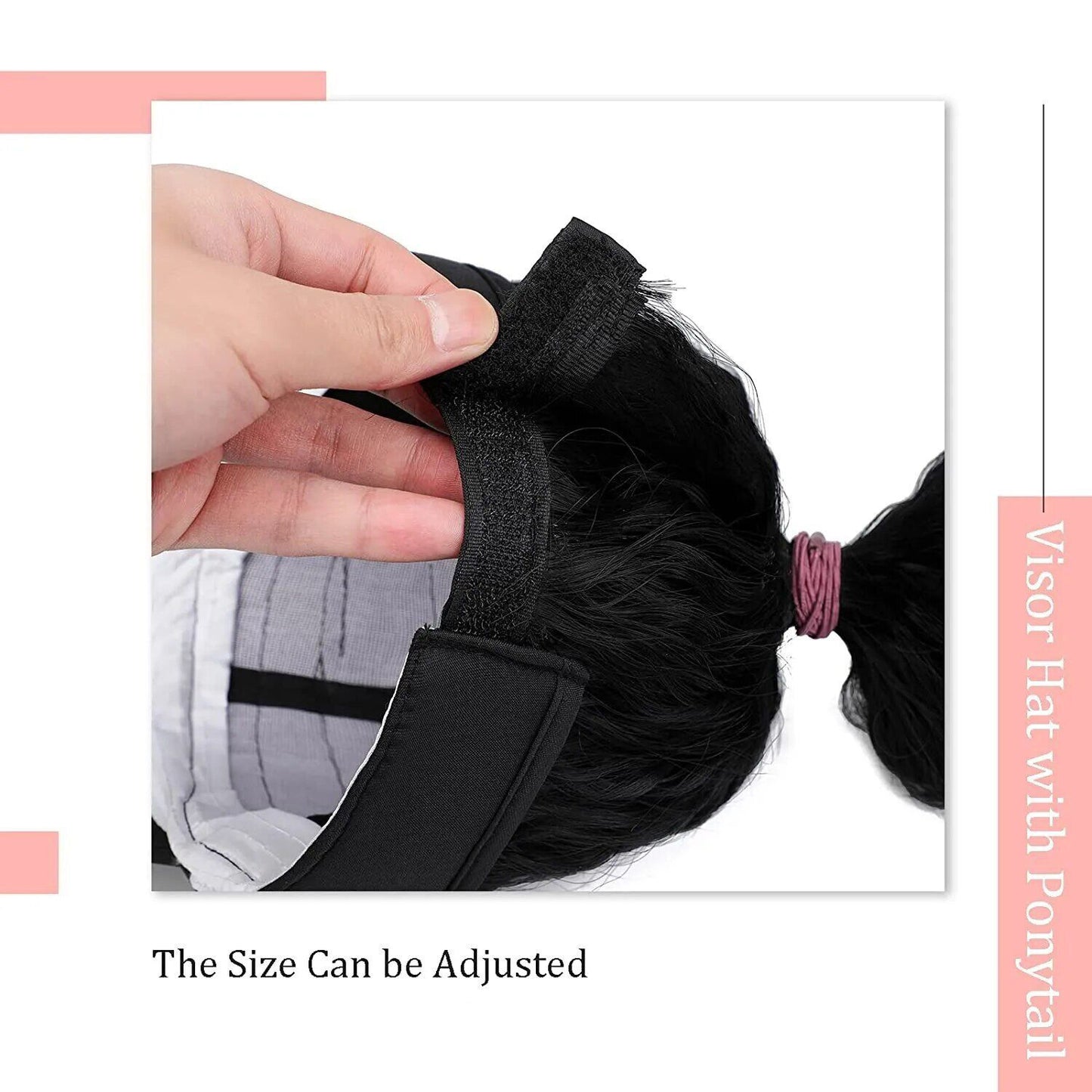 One Female Visor Peaked Cap Corn Curler High Ponytail Other Wig