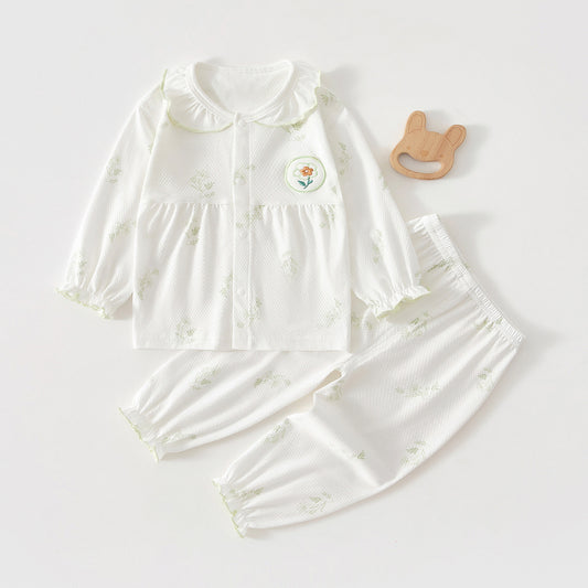 Summer Class January Infant Air Conditioning Split Thin Jumpsuit, Climbing Suit