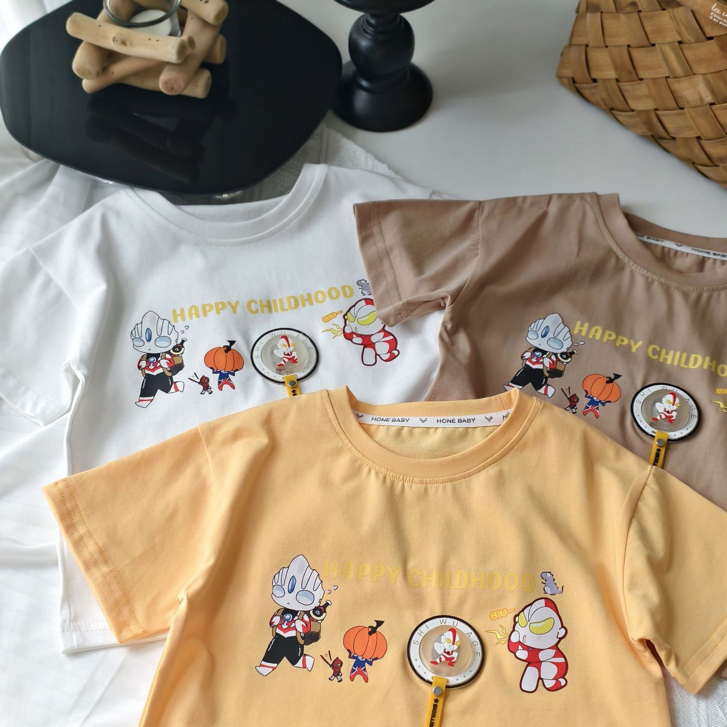 Summer Boys Cute Comfortable Pure Cotton Light Casual Short Children's T-shirt