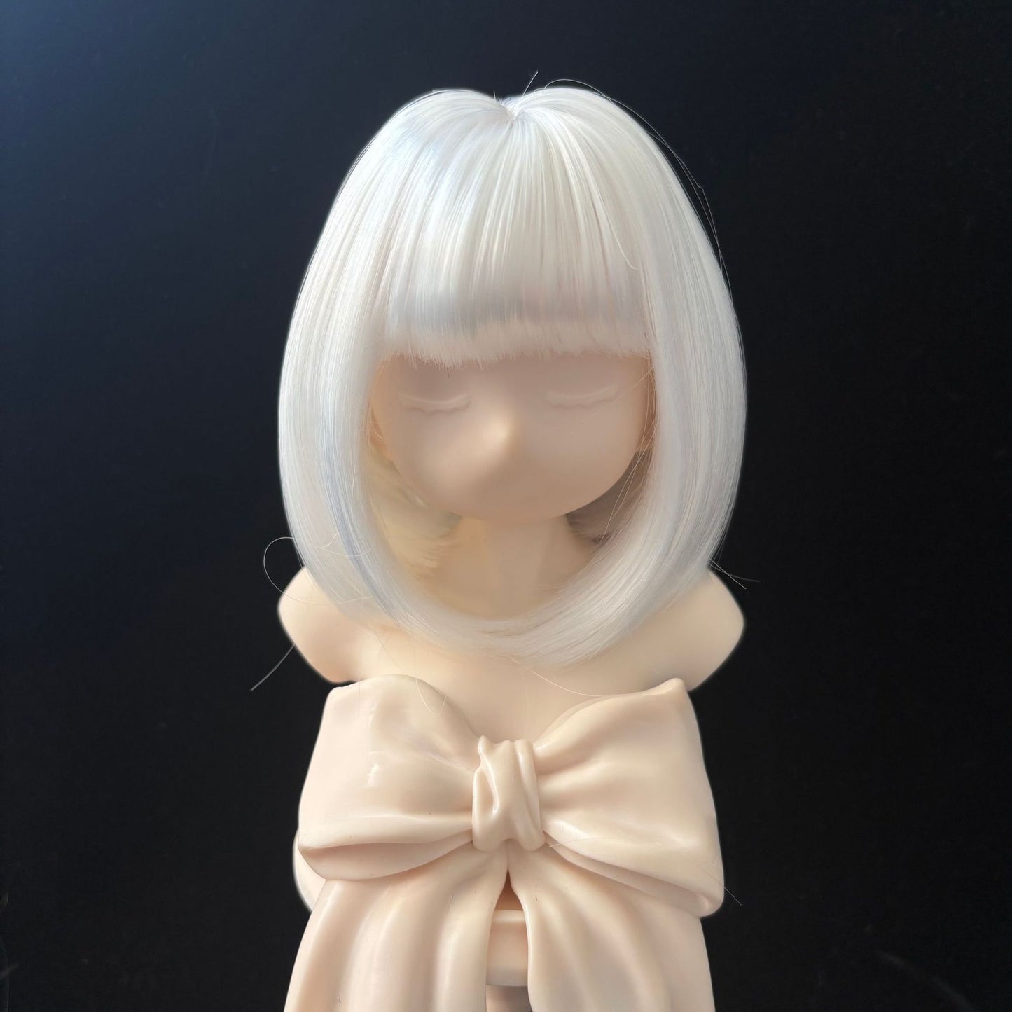 Doll Split Soft Silk Short Hair Straight Bangs Cos Wig