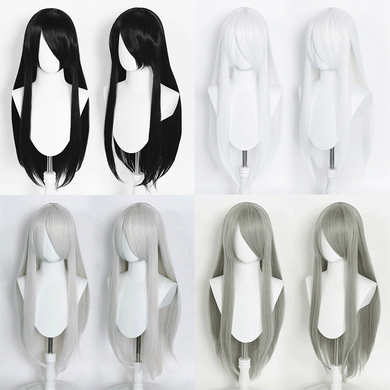 Universal Straight Hair Long Bangs Colorful Cos Wig