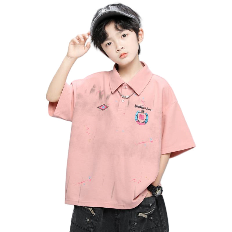 Glamorous Elegant Bear Summer Short-sleeved Shirt Children's T-shirt