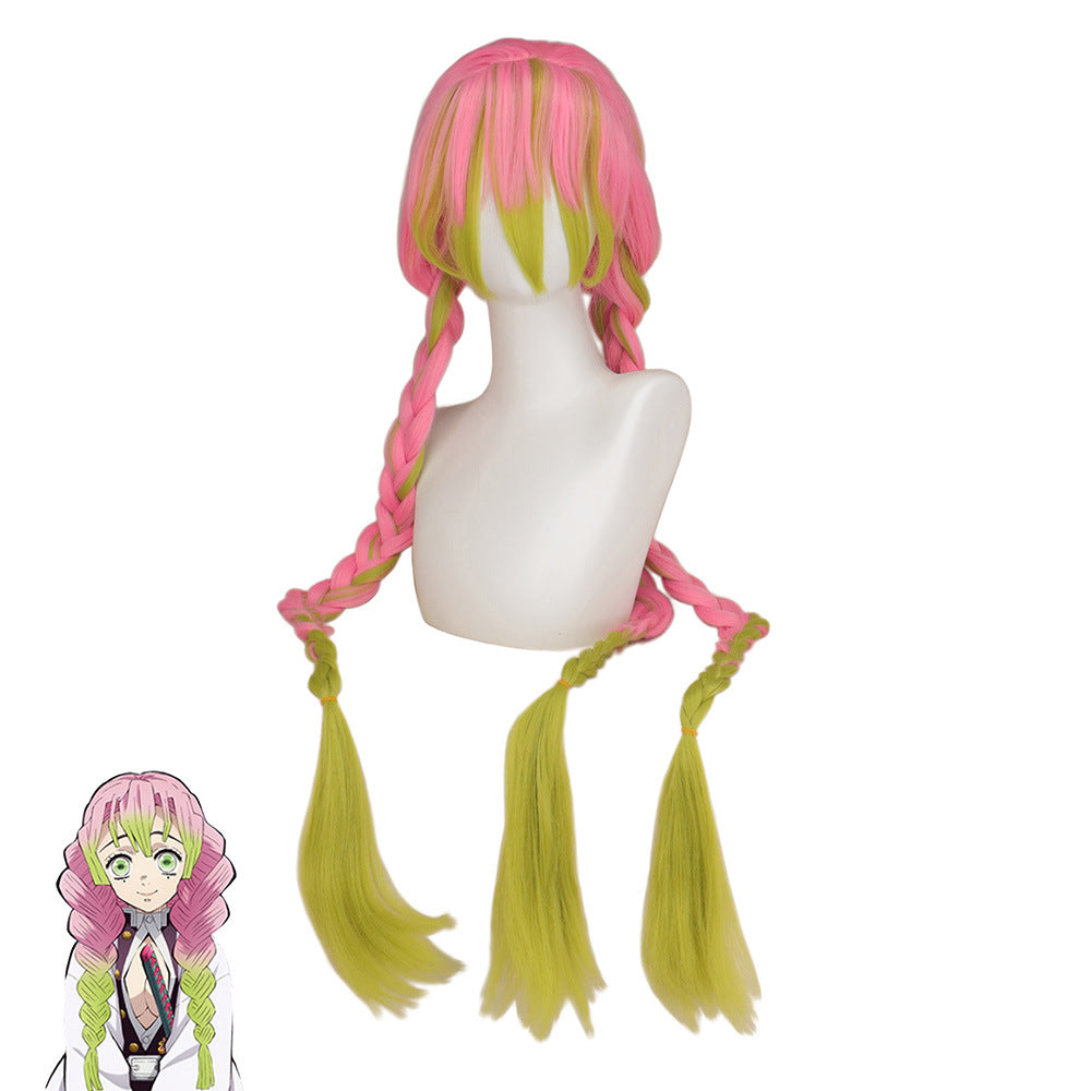 No Mi Glass Love Column Gradient Thickened Cos Wig