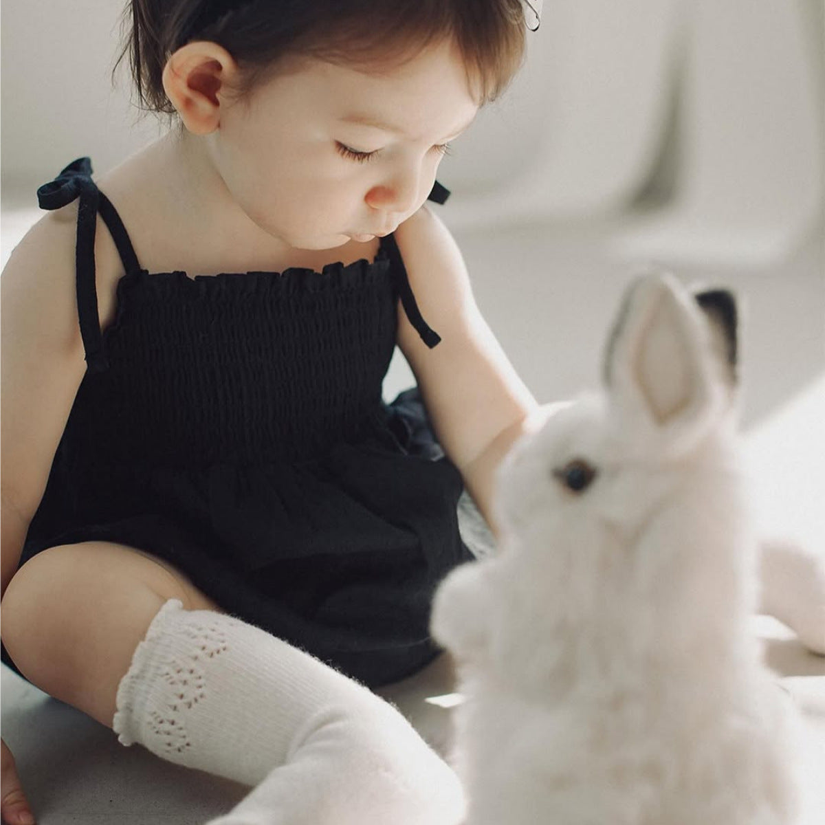 High-grade Black Jumpsuit Smocking Sling Pure Cotton Tied Triangle Jumpsuit, Climbing Suit