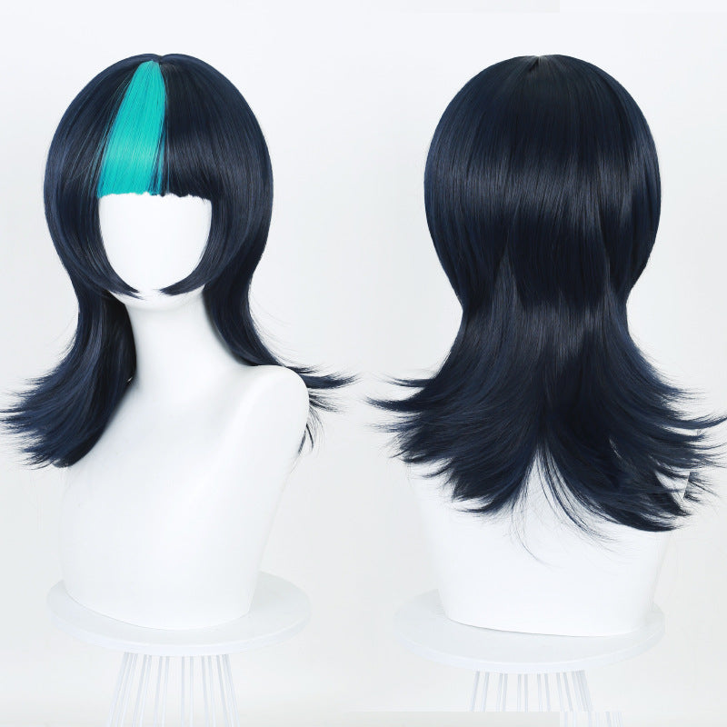 Back Battle Star Simulation Scalp Top Long Straight Cos Wig