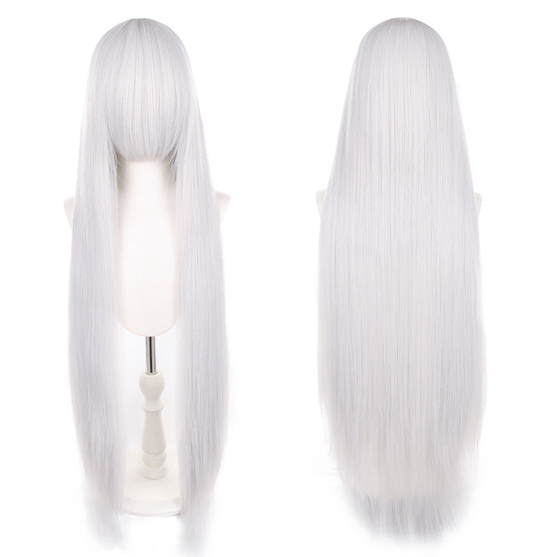 Mao Style Universal Scalp Head Long Bangs Cos Wig