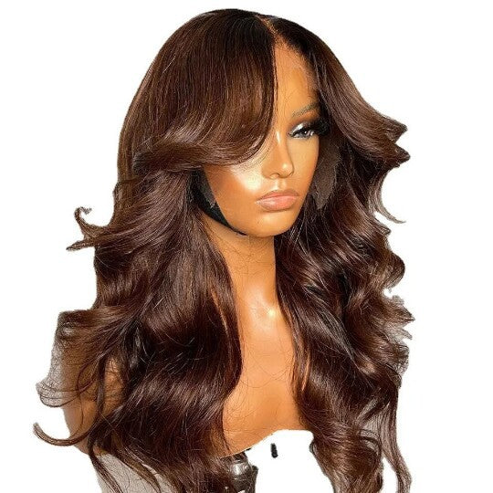 Slouchy Front Lace Former Head Cap Wig Long Curls