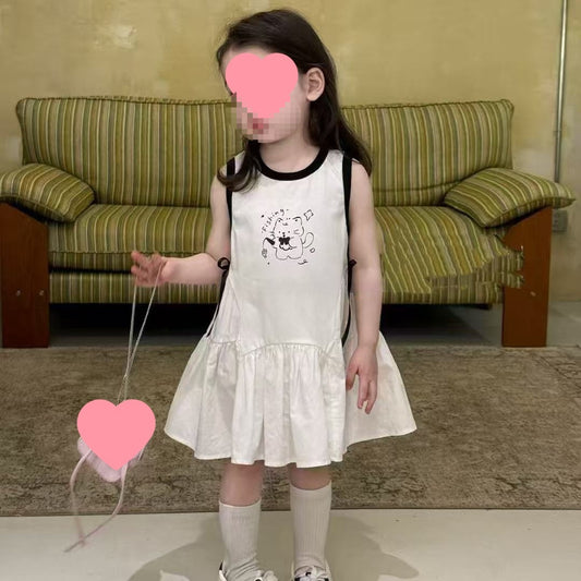 Summer Sleeveless One-piece Casual Clothing Fashionable Vest Princess Skirt Children's Dress