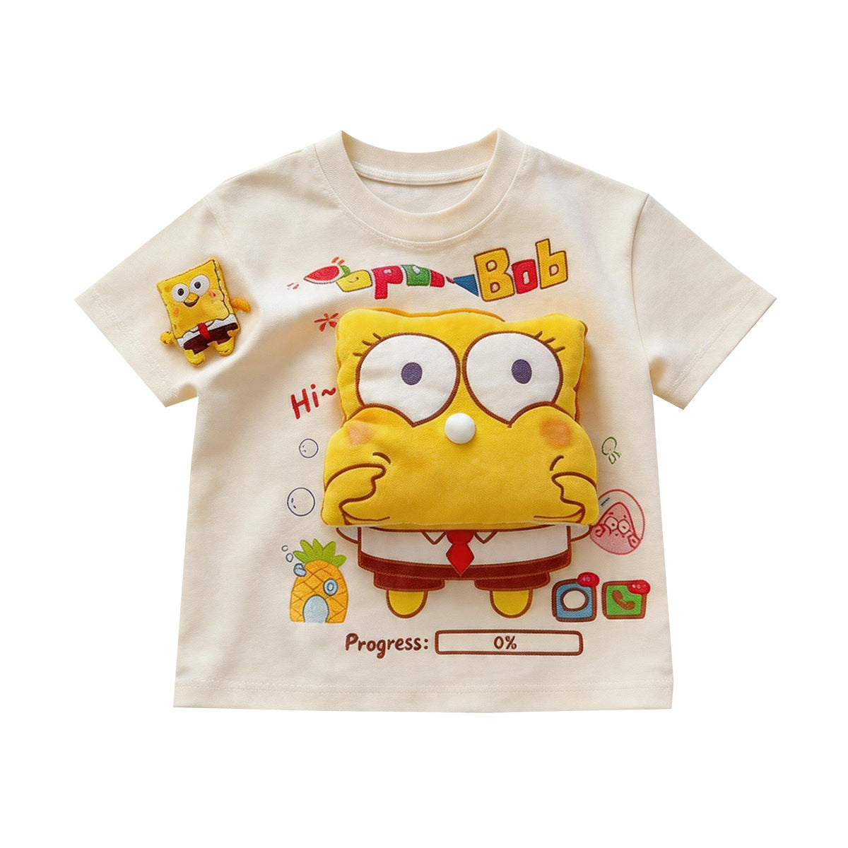 Doll Pure Cotton Suit Boys Summer Loose Children's T-shirt