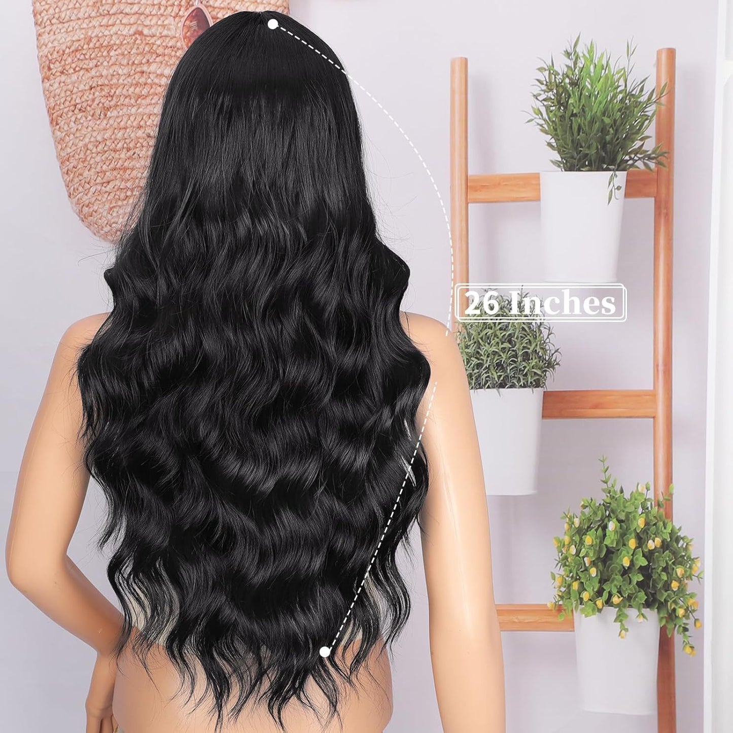 Lace Medium Small Highlight Curly Hair Synthetic Wig Long Curls