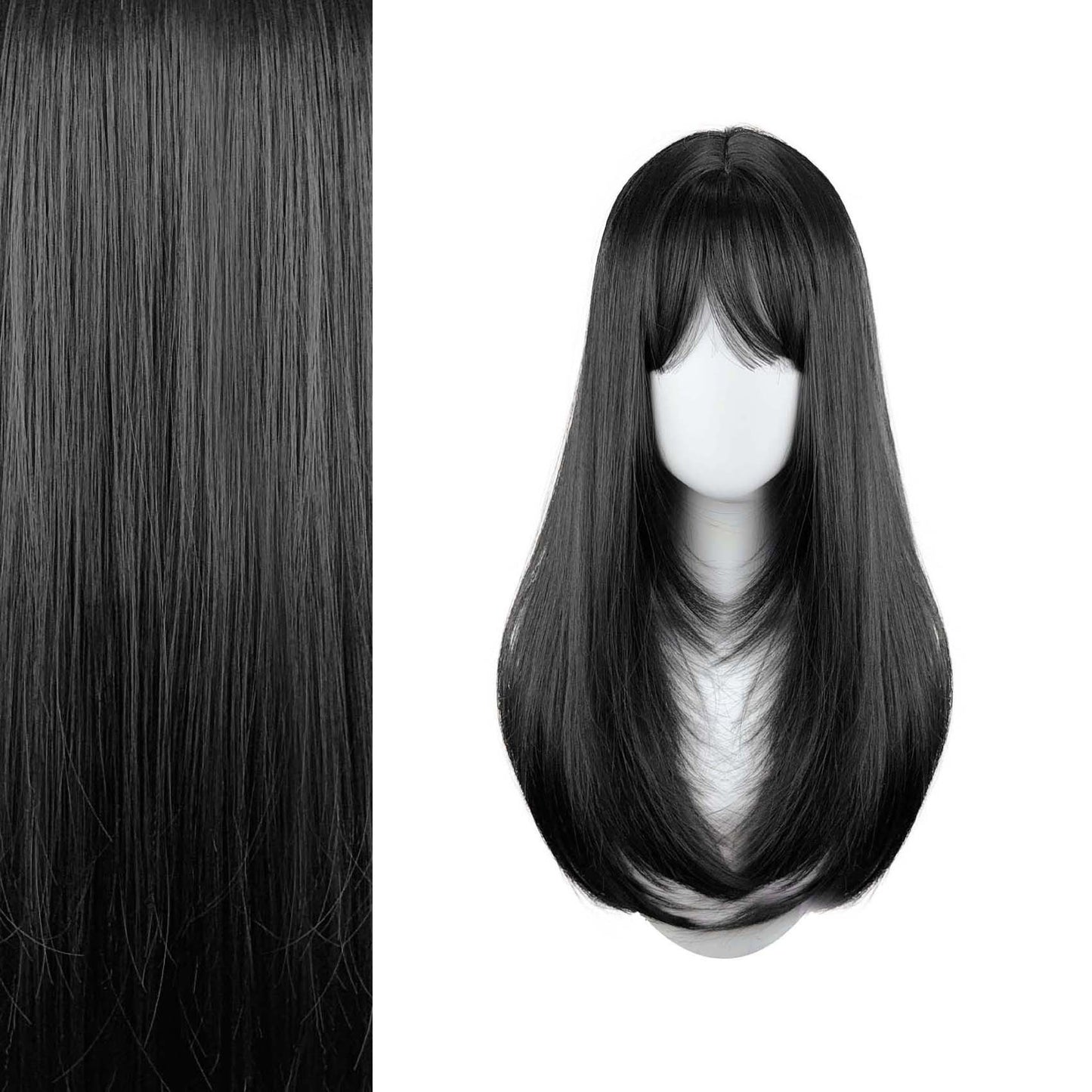 Korean Style High Level Hair Seamless Long Straight Wig