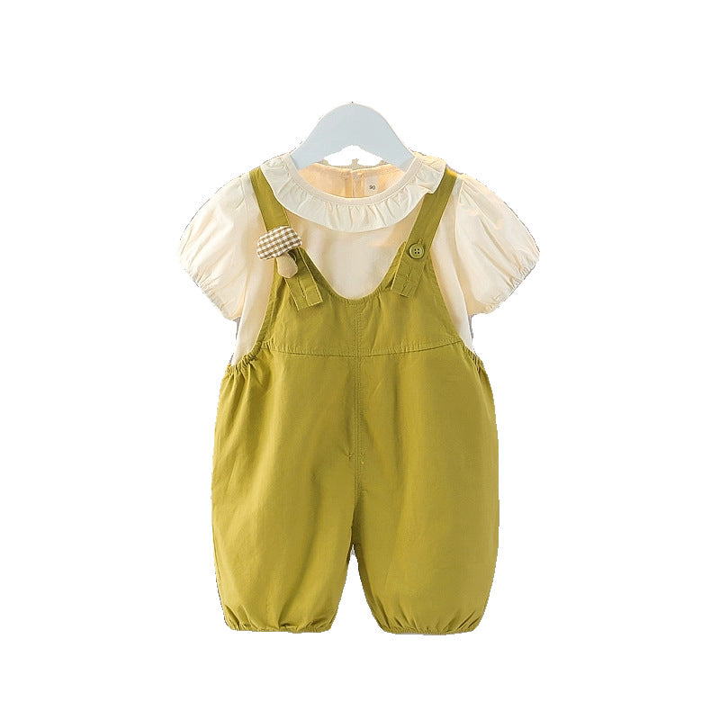 Children's Summer Dress Clothes For Babies Short-sleeved Children's Suit