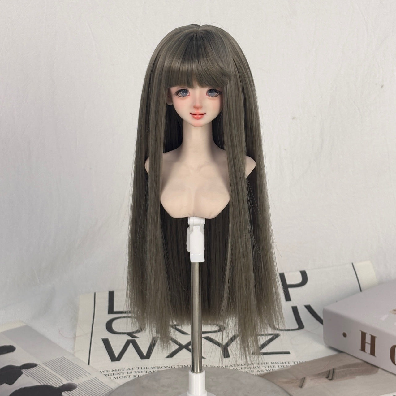Bangs Long Straight Hair Points Fake Embryo Can Be Changed Cos Wig