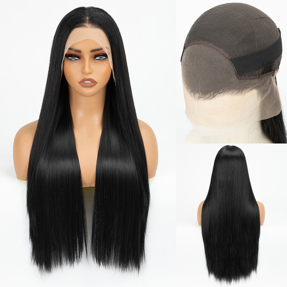 Long Straight Female Artificial Hand Crochet Other Wig