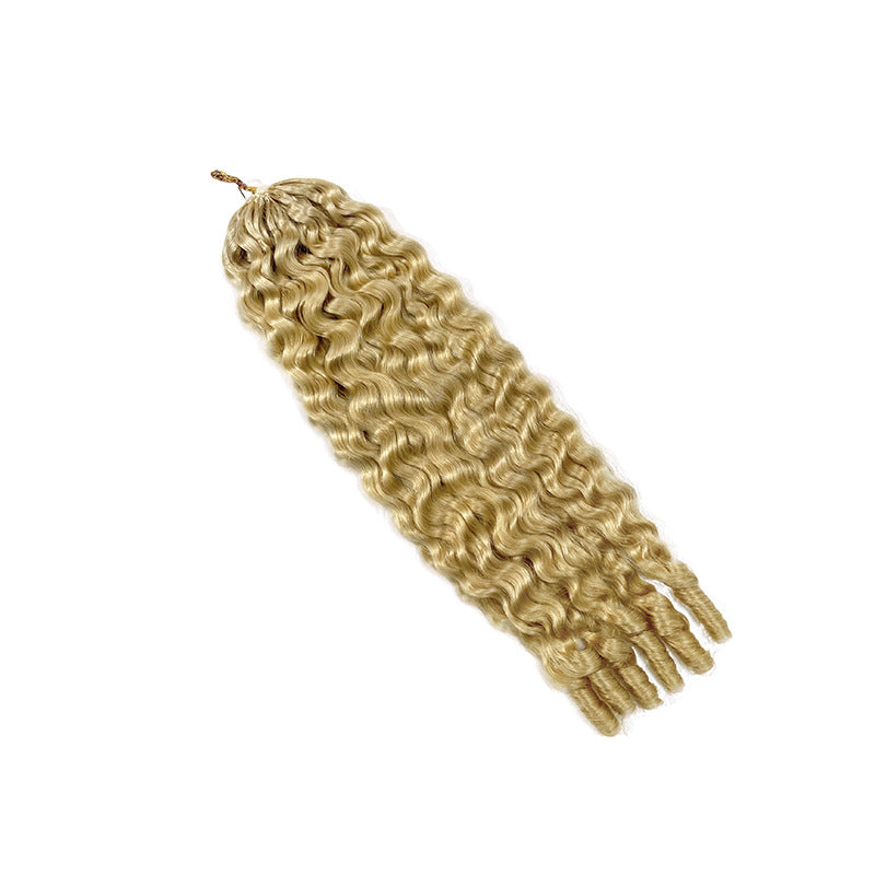 Casual Charming Crochet Human French Roll Real Hair Wig