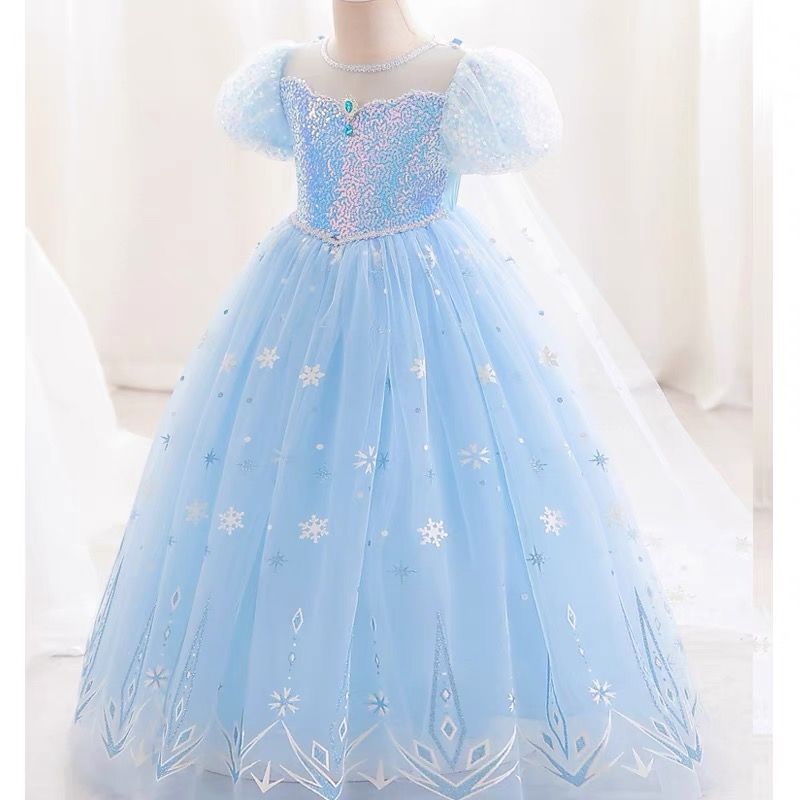 Children's Princess Tulle Tutu Skirt Frozen Little Evening Children's Dress