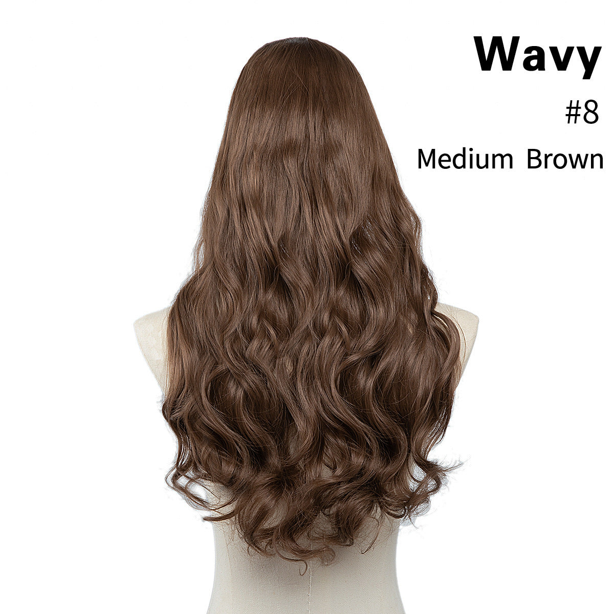 Female Long Curly Hair Big Wave Fluffy Natural U-shaped Wig