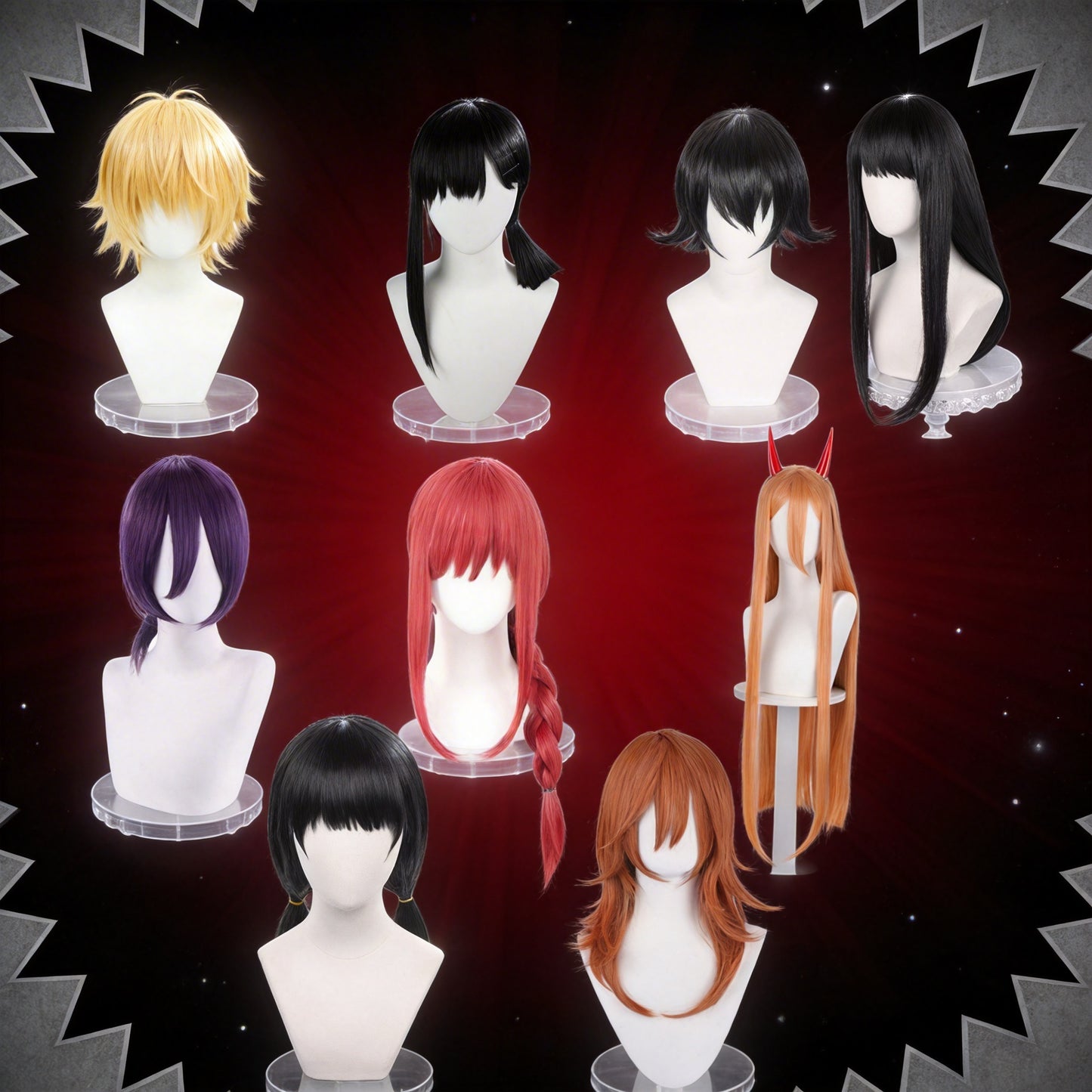 Electric Saw Series Collection Style Silk Cos Wig