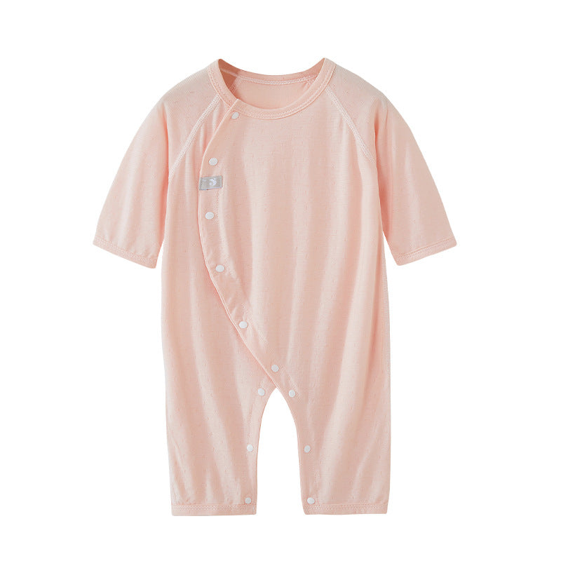 Summer Thin Long Sleeve Breathable Clothes In Air-conditioned Room Romper Jumpsuit, Climbing Suit