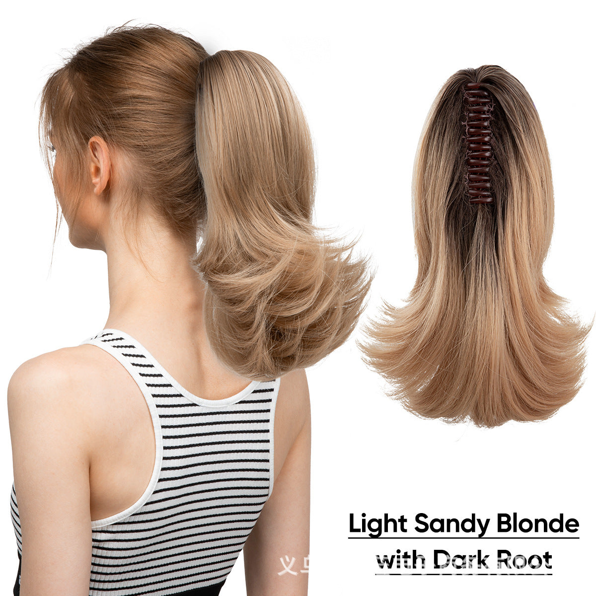 Lady Fiber Hair Band Matte Chemical Small Roll Grip Wig Ponytail