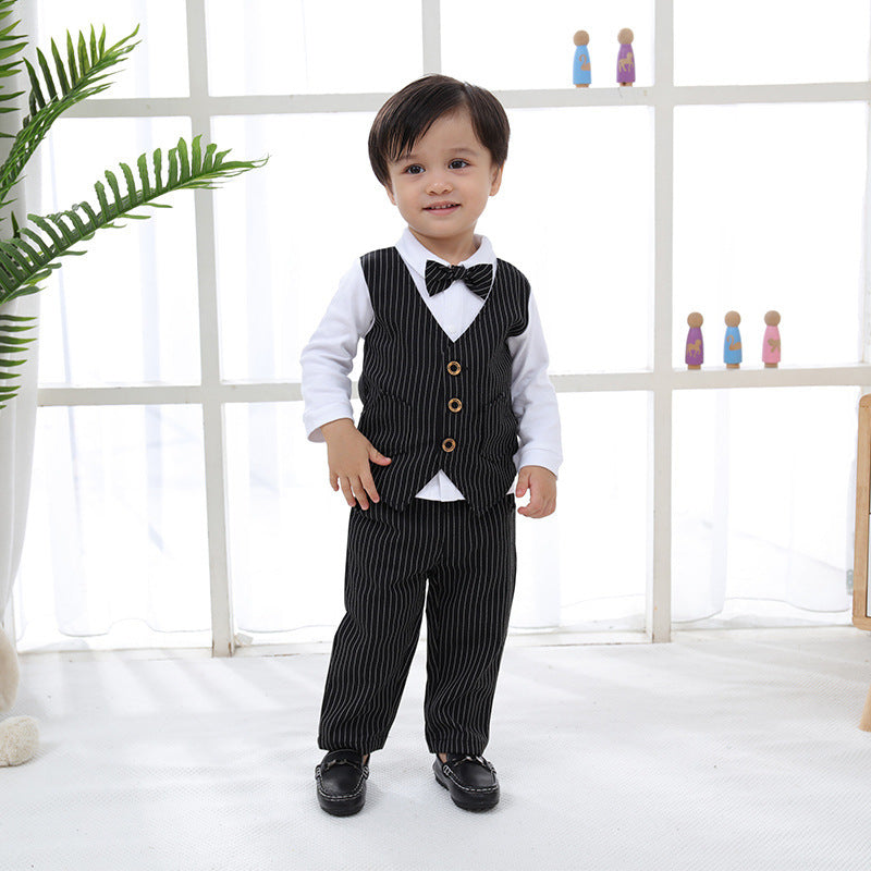 Children's Small Clothes One Month Old British Dress Children's Suit