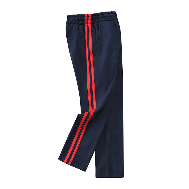 Children's Blue School Uniform Primary Single Stripe Children's Pants