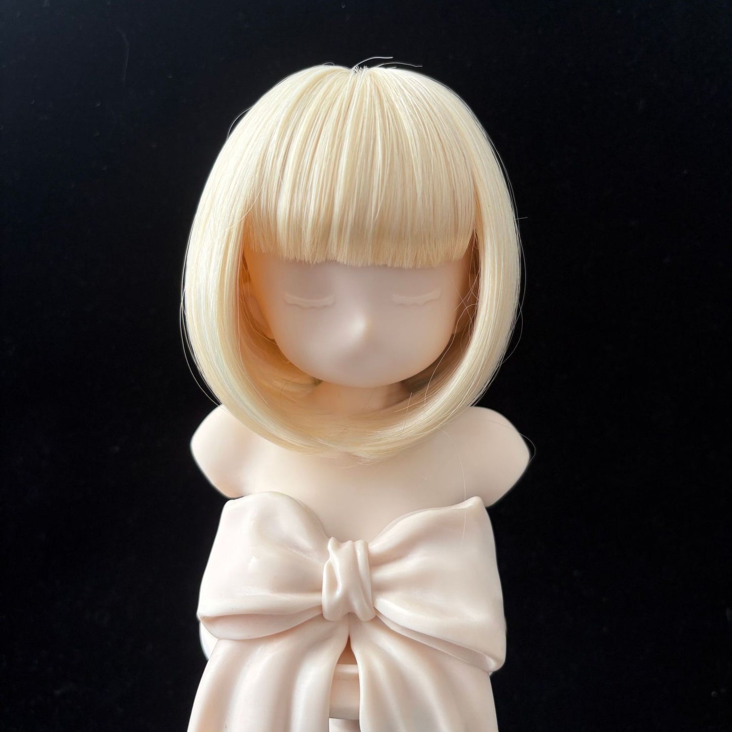 Doll Split Soft Silk Short Hair Straight Bangs Cos Wig