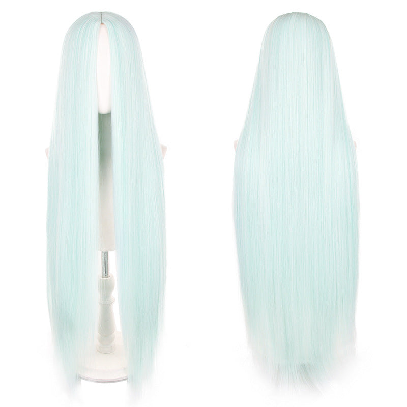 Mid-length Universal Long Straight Scalp Style Cos Wig