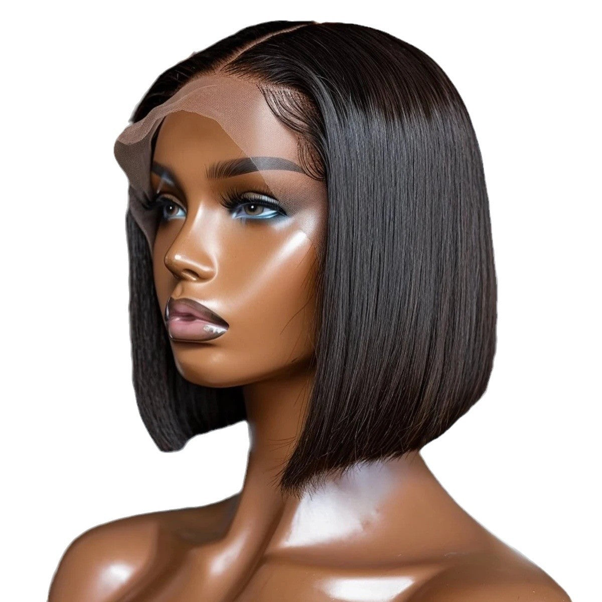 Trendy Slouchy Pretty Versatile Straight Bob Real Hair Wig
