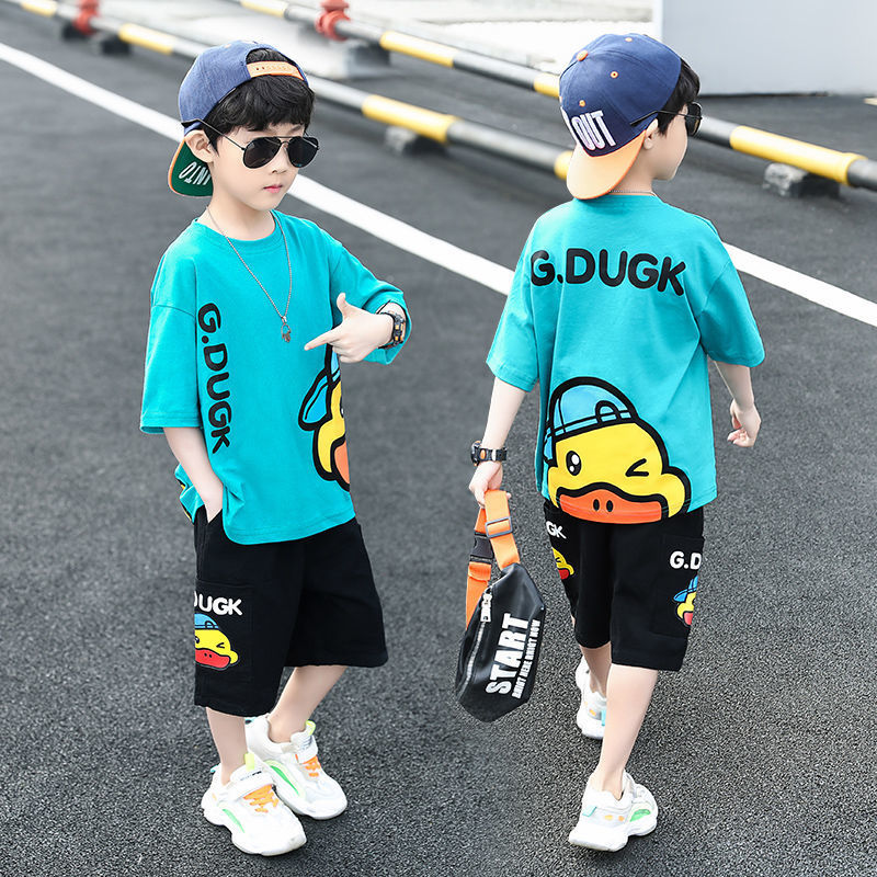 Handsome Fashionable Korean Style Middle Big Sports Children's Suit